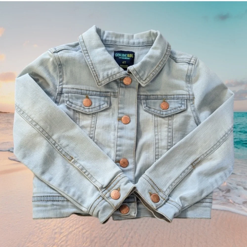 Toddler blue jean jacket Size 4T - Picture 1 of 7